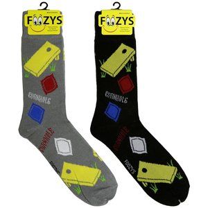 Cornhole Lawn Game Fabric Bean Bags Board Hole Score 2 Pairs Foozys Men's Socks